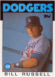 1986 Topps Baseball Cards      506     Bill Russell